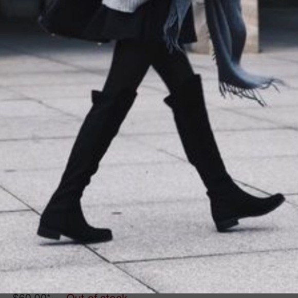 Kenneth Cole Reaction Shoes - Kenneth Cole Reaction Windy-Y Over the Knee Black Faux Suede Boot- New